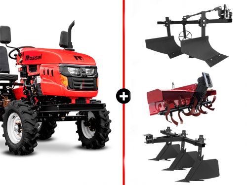Минитрактор Rossel XT-184D в комплекте с навесным оборудованием Минитрактор Rossel XT-184D в комплекте с навесным оборудованием