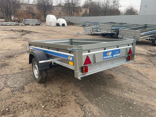 Прицеп Кремень стандарт плюс 2,5*1,56 с бортом 31 см с тентом 70 см Прицеп Кремень стандарт плюс 2,5*1,56 с бортом 31 см с тентом 70 см