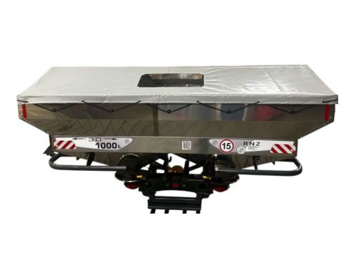 Разбрасыватель РУМ-ПРОФИ-2200 (нержавеющая сталь) в комплекте: тент домик, надставка на 1200 литров